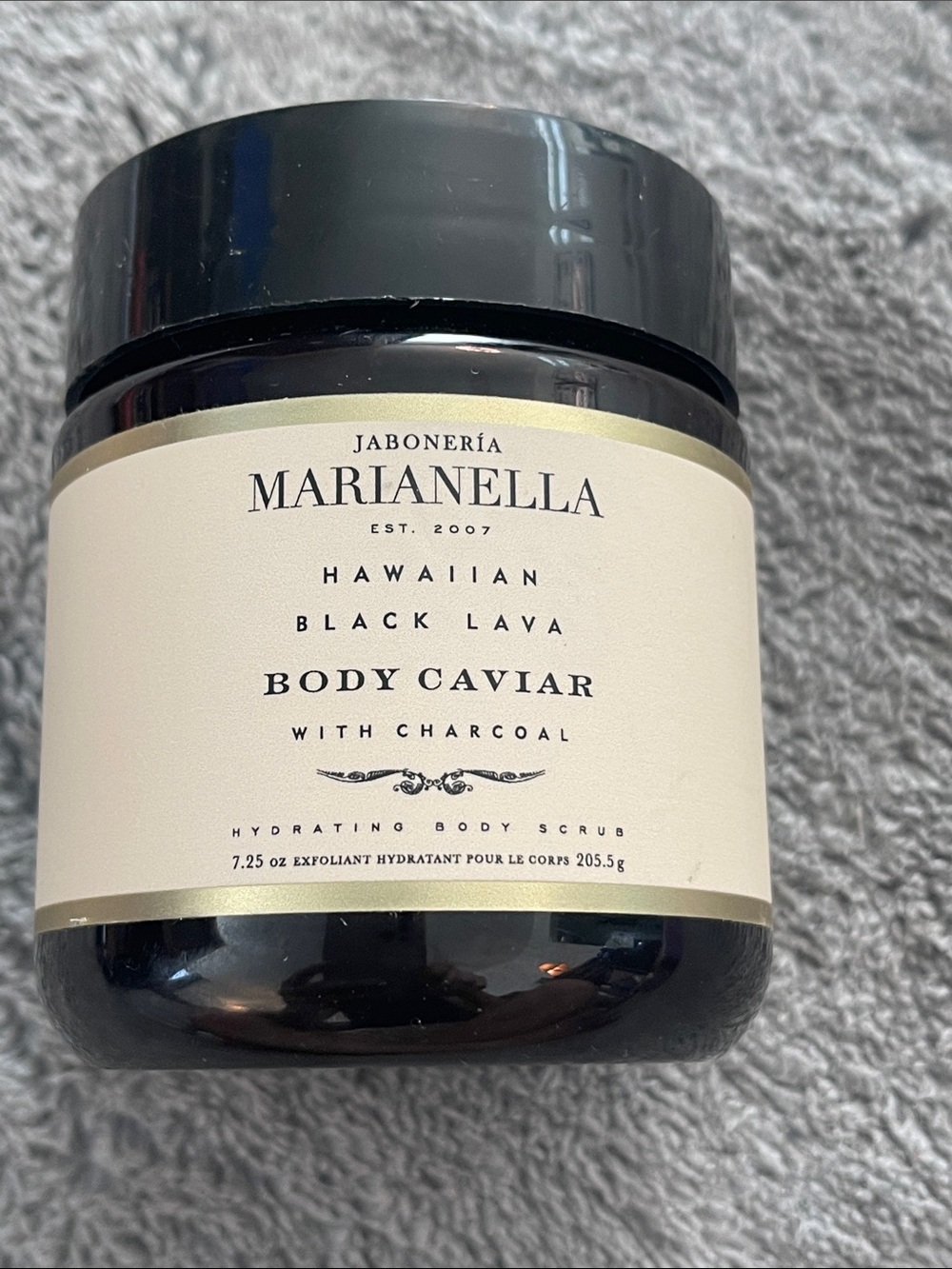 Hawaiian Black Lava Body Caviar with Charcoal - Black